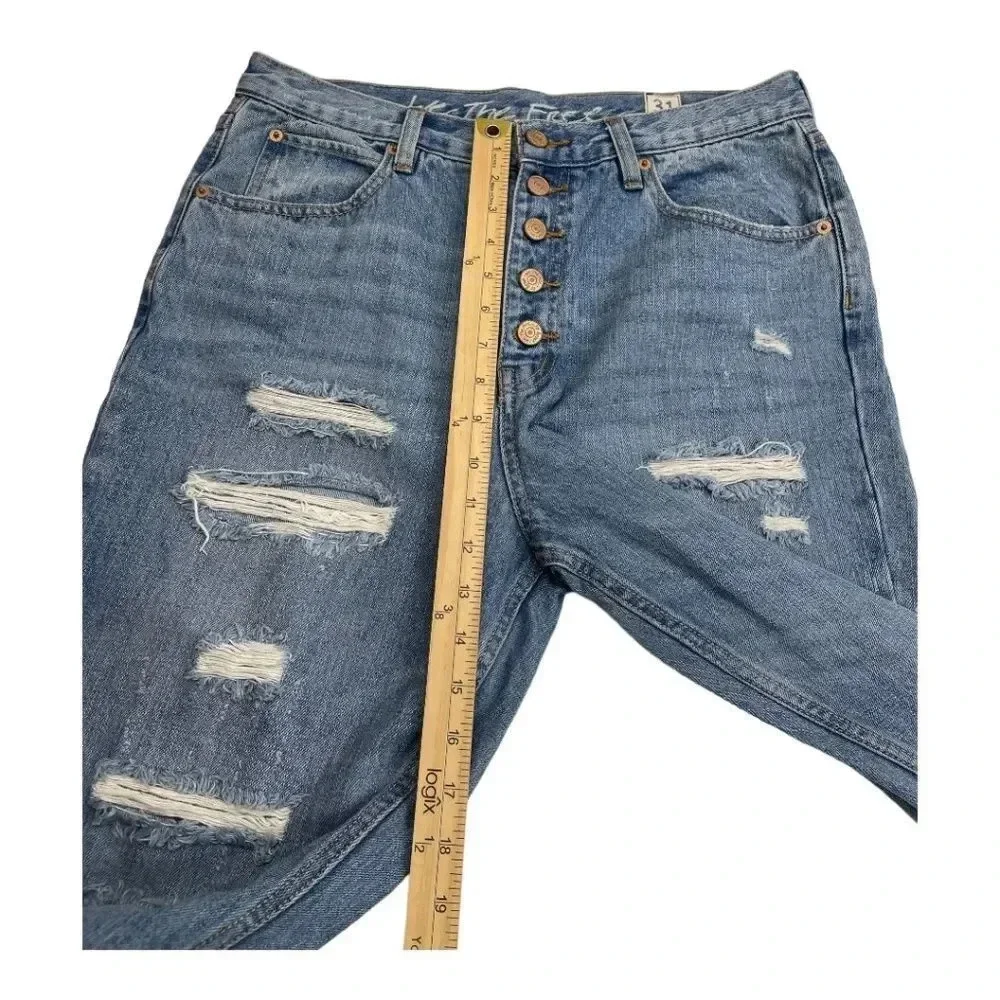 We the Free Blossom Rigid Skinny Jeans High Rise Button Fly Size 31